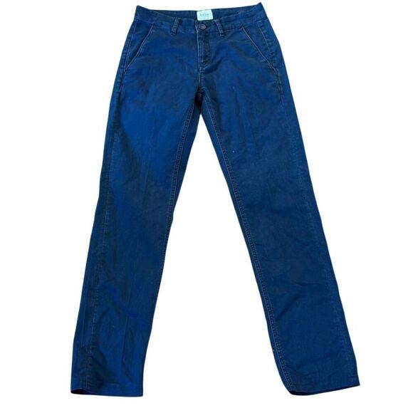 Serge Blanco Francais 702 navy slim chino pants size 28 - Picture 2 of 14